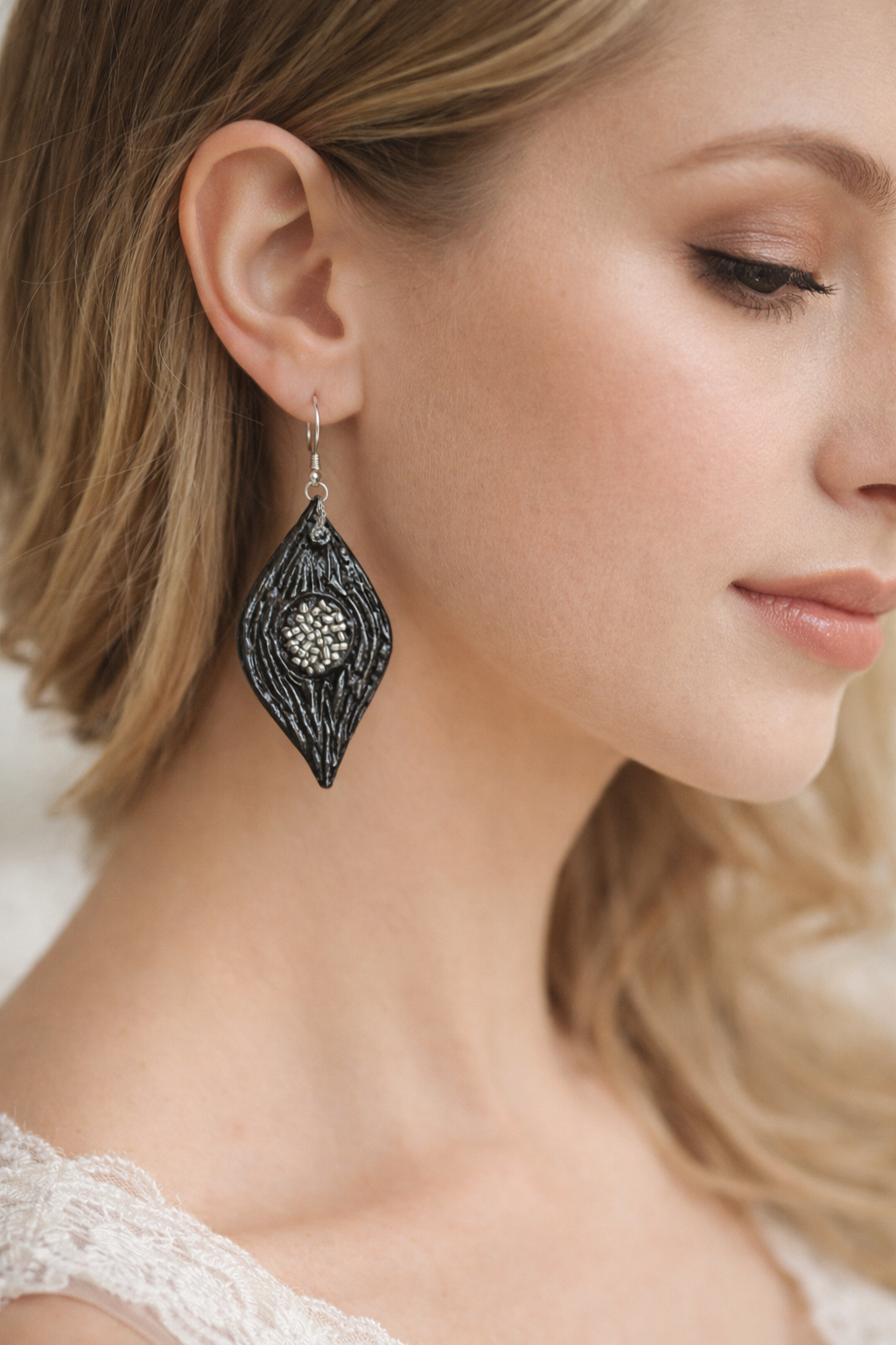 Handcrafted Ceramic Clay Earrings